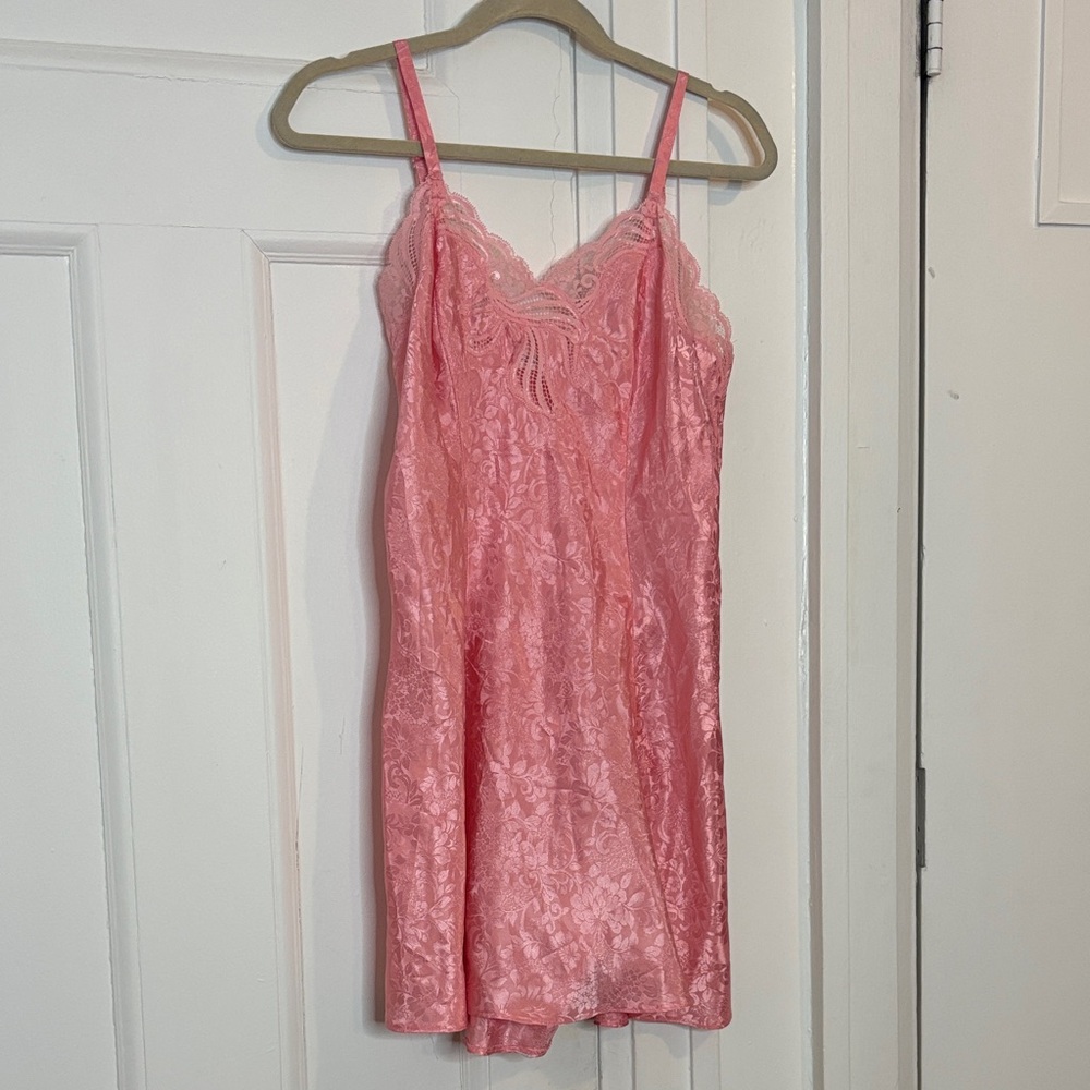 Pink silk dress